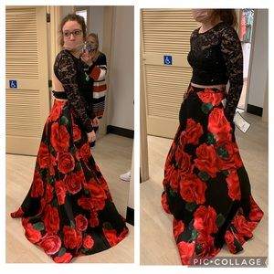 Beautiful 2 piece Prom dress. Size 7